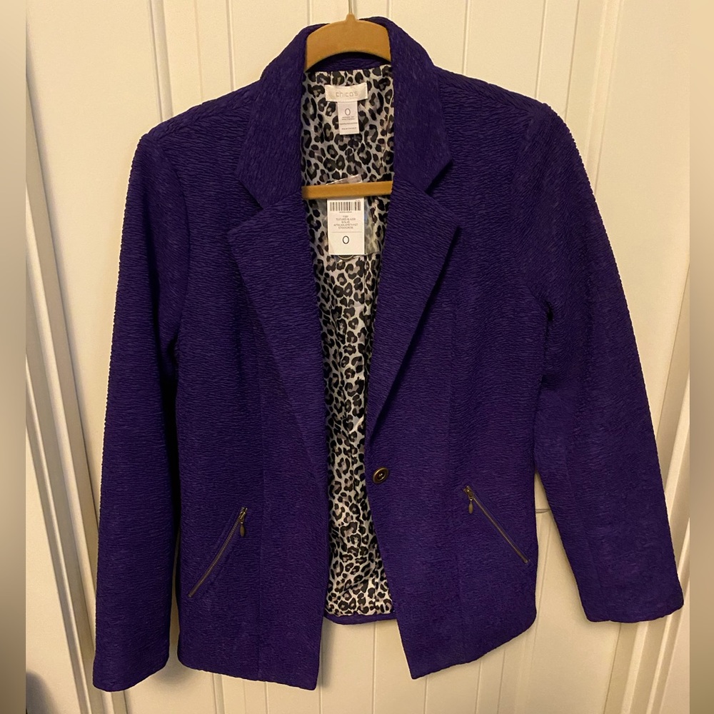 Chicos Purple Blazer